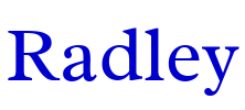 Radley font